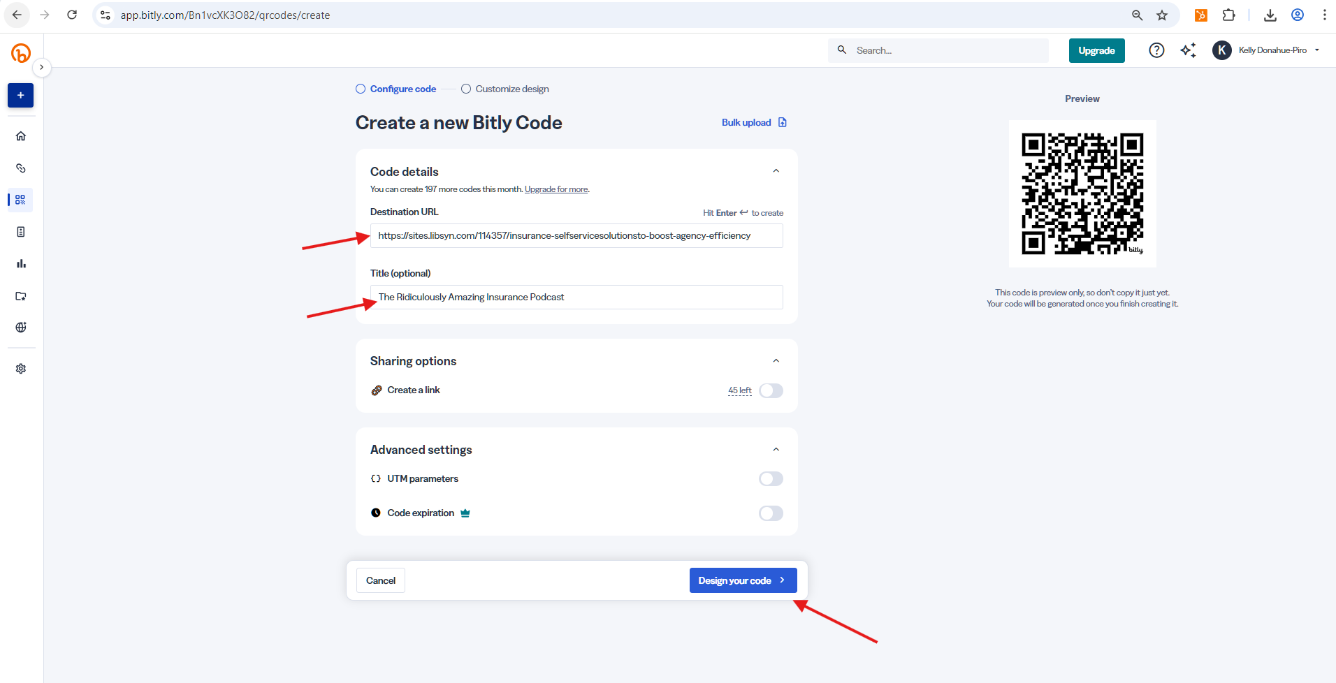 How to Create Bitly Links and QR Codes